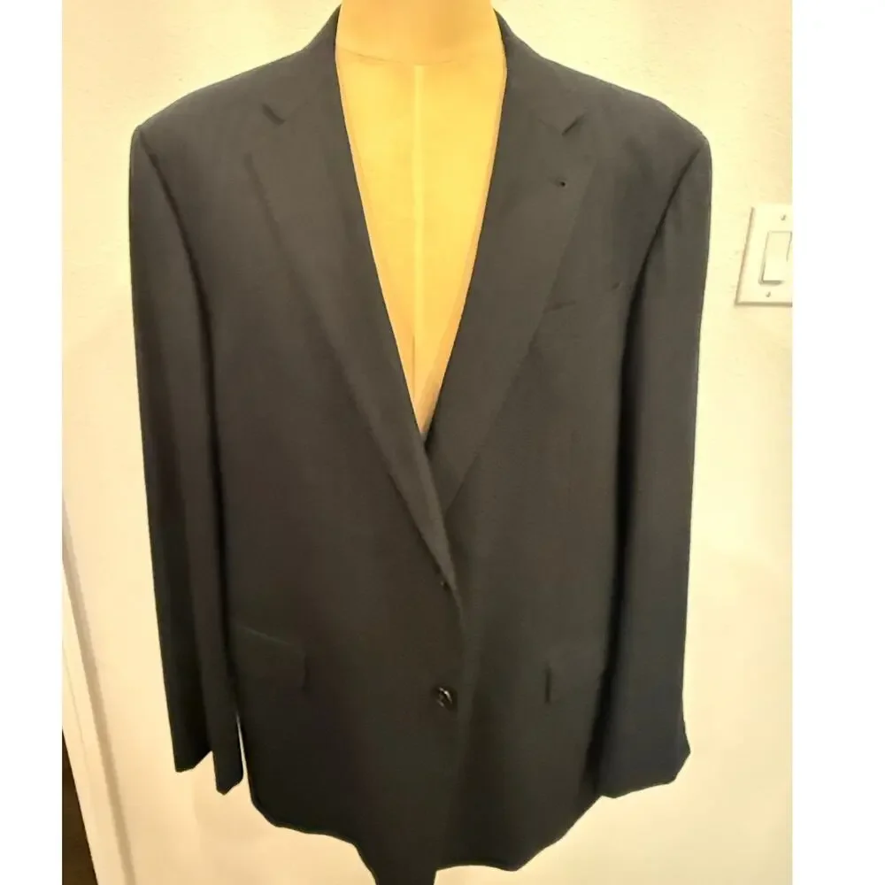 ARMANI COLLEZIONI  Black Cheron Patterned G Line Sport Coat Jacket Blazer 48 R
